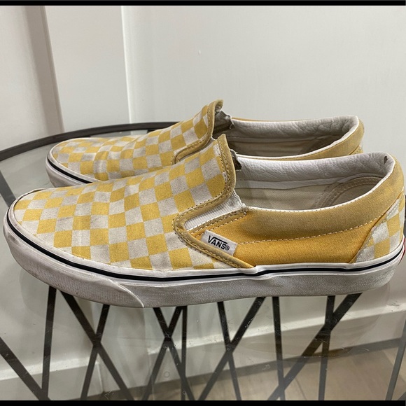 vans yellow checker